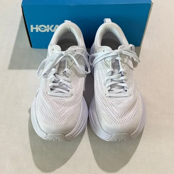Hoka W Bondi 8 White Asst Sizes - Picture 2 of 4